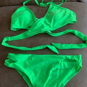 Women’s Lime Green Bikini Set